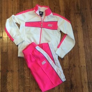 Nike- White Warm Ups
